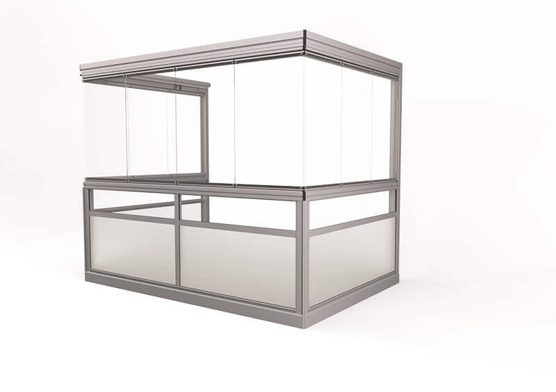 <span>Vision® Sight</span> Glazing system with frameless windows and no corner posts.